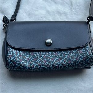 Coach Reversible Floral and Blue (White) Crossbody Bag